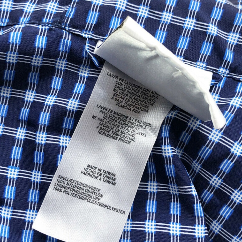 ADIDAS Plaid Three Stripe Windbreaker 1999 Vintage - Picture 7 of 7